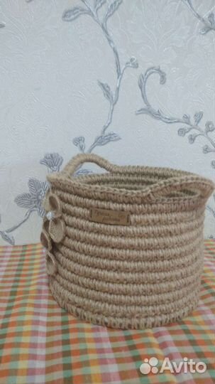 Корзинка из джута