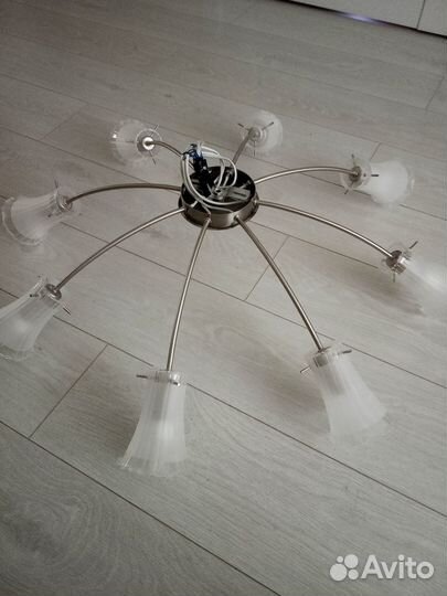 Люстра на 8 плафонов и на 5 плафонов