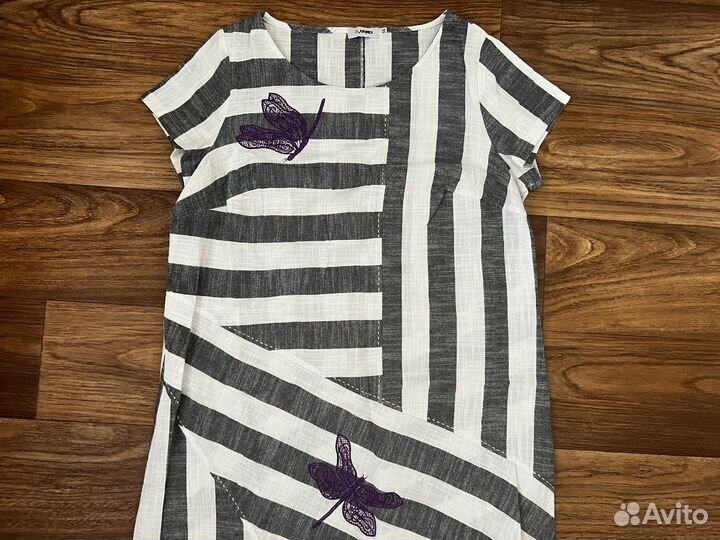 Сарафан летний льняной 56 размер