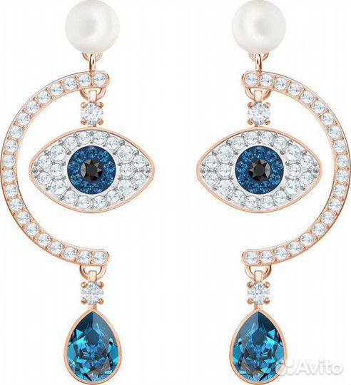 Серьги Swarovski Luckily Evil Eye 5425860