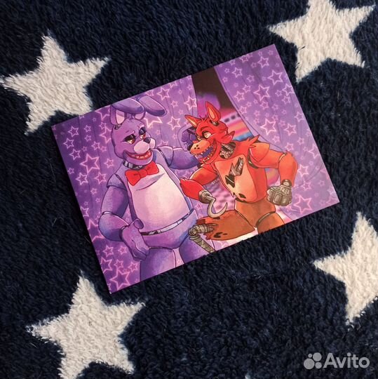 Открытка Пять ночей у Фредди (фнаф)