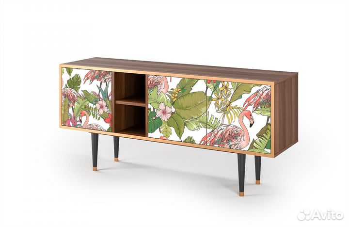 Тв-тумба T5 - Орех - Sweet Flamingo