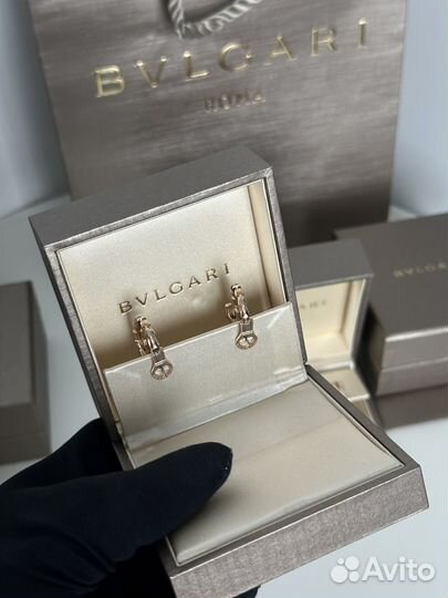 Сертги Bvlgari Serpenti Viper Boucles D’oreilles