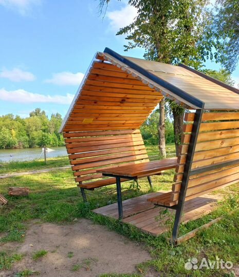 Аренда шатра, беседок, бани на берегу озера