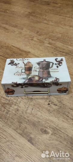 Шкатулка/ ящик для чая, мелочей