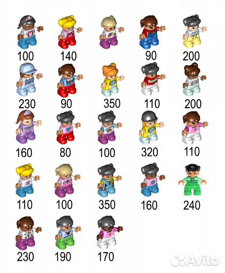 Lego duplo животные, человечки, детали
