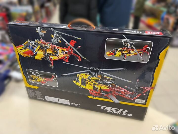 Конструктор TechBricks 3357 Вертолёт Helicopter