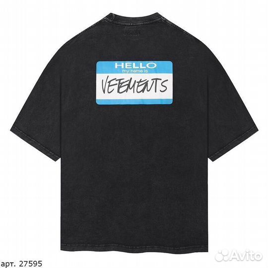 Футболка Vetements Черная