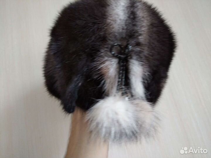 Норковая Шапка с козырьком