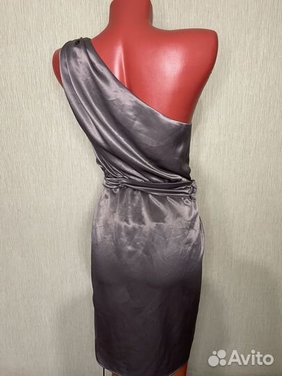 Вечернее серое платье Mango