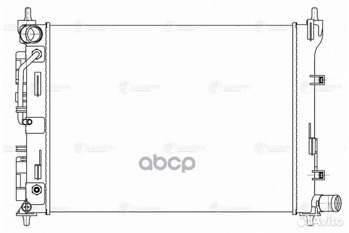 Радиатор охлаждения двигателя hyun/KIA solaris/RIO