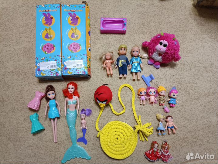 7 пакетов игрушек