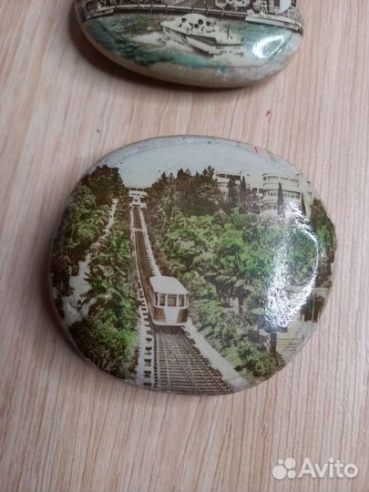 Сувенир из Крыма ялта фото на камне 50-60 годы