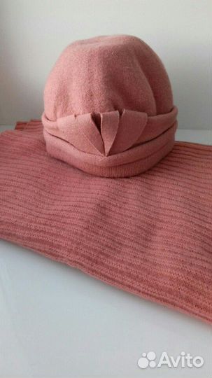 Комплект шапка с палантином