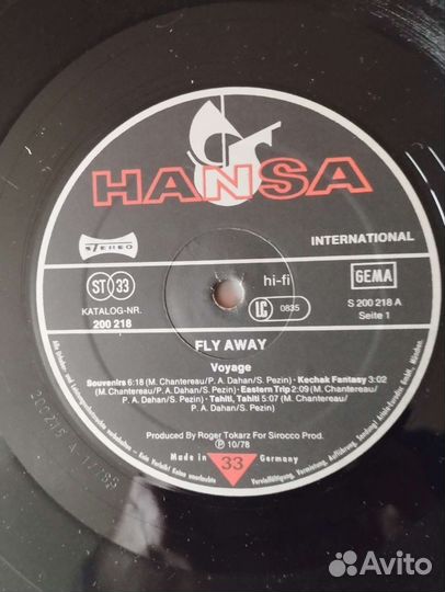 Voyage Fly Away 1978 Gema Hansa