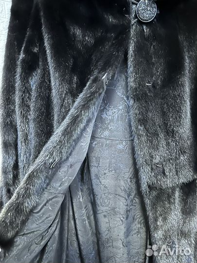 Шуба норковая с капюшоном 42 44