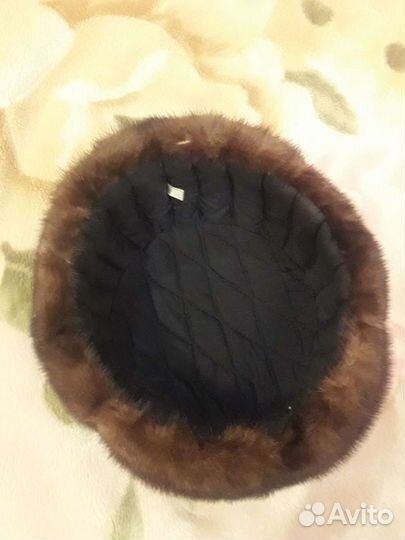 Норковая шапка мужская