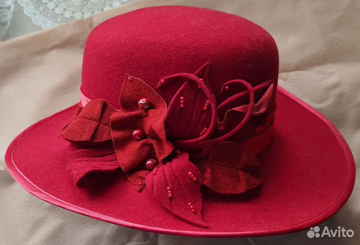 Шляпа фетровая женская
