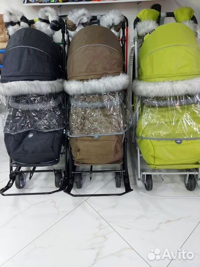 Санки Новые с мехом, автоматические