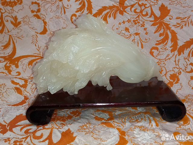 Старинная китайская скульптура19в резьба капуста