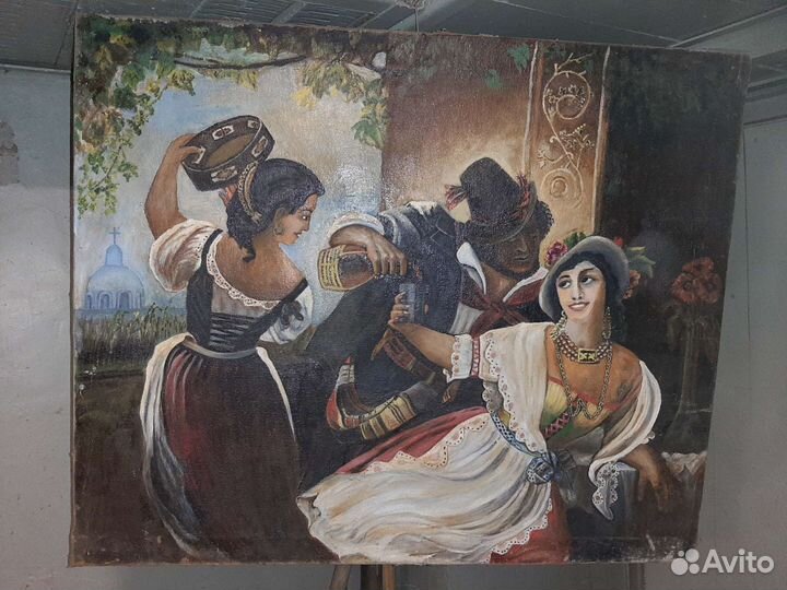 Картина маслом на холсте большая