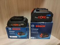 Аккумулятор Bosch 18v procore 4Ач и 8Ач