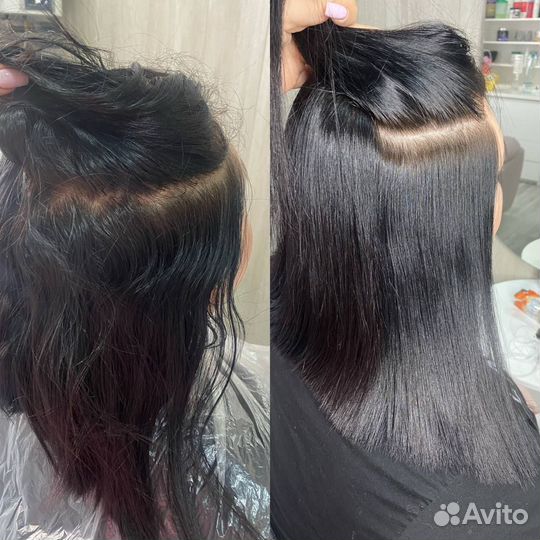 Кератиновое выпрямление волос/Ботокс