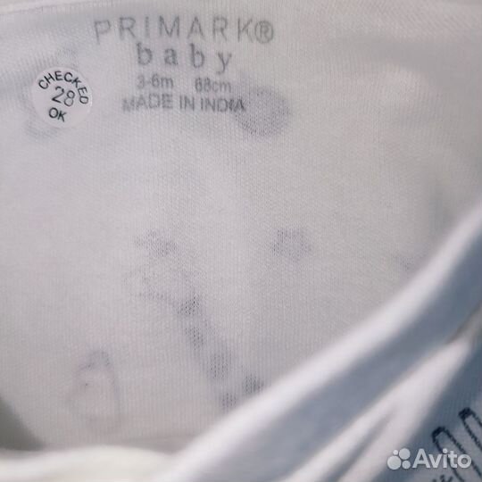 Слип новый Primark 62 - 68 см (3-6 мес.)