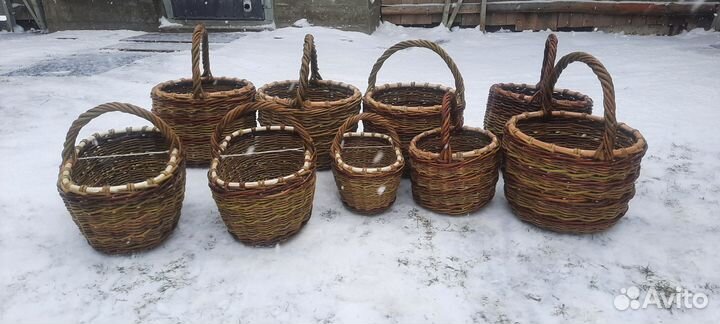 Корзина плетеная для грибов