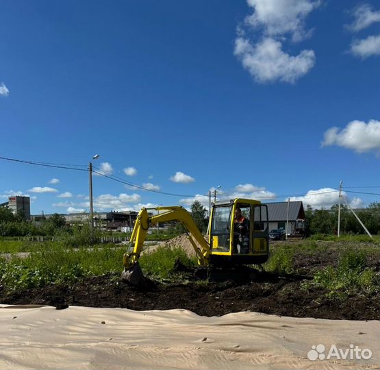 Услуги миниэкскаватора