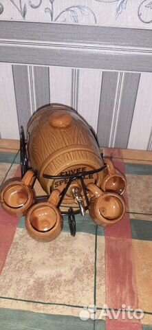 Блюдца Сирень 1958г Набор для спиртных напитков