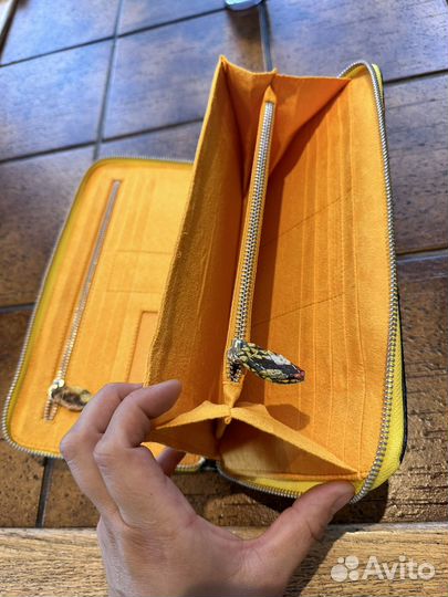 Сумка-кошелек из натуральной кожи питона