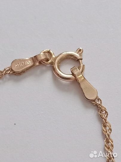 Золотая цепочка с крестиком 585