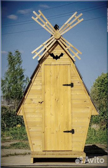 Дачный туалет с лебедем ZFE