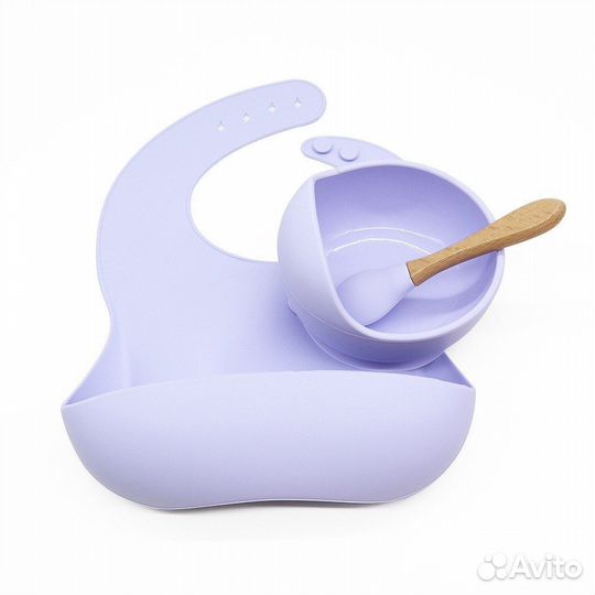 Силиконовая посуда для кормления, новая