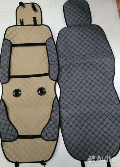 Накидки на сиденья Лен Premium (L) с боками