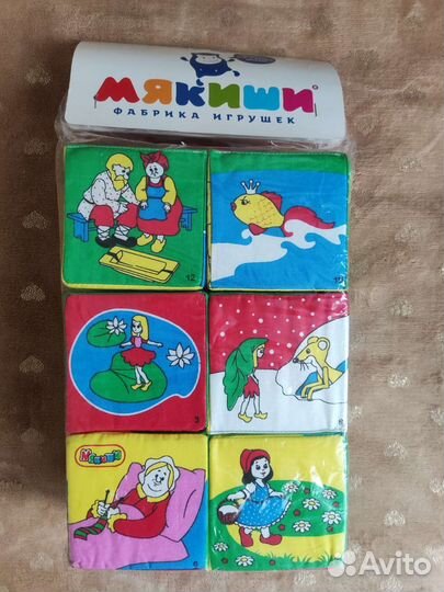 Игрушки развивающие кубики мякиши мозаика 1+