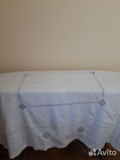 Скатерти льняные с мережкой