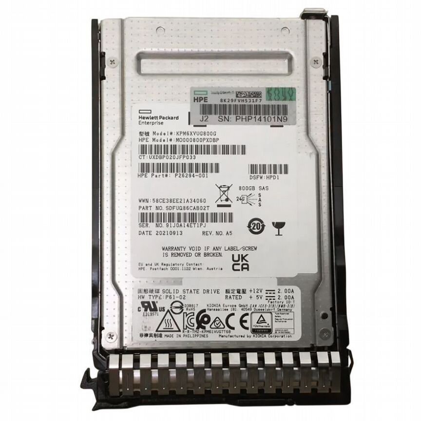 [P26372-B21] Жесткий Диск Hp 800gb Sas 2,5" Ssd P26372-B21