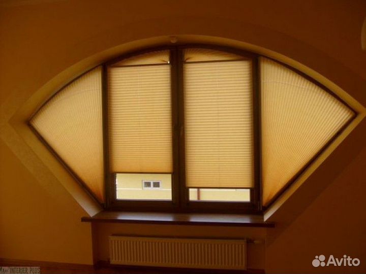 Шторы плиссе Янтарный