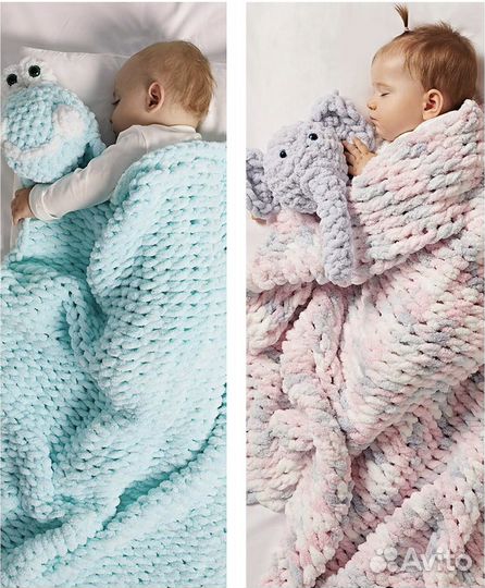 Плед ручной работы «alize puffy»