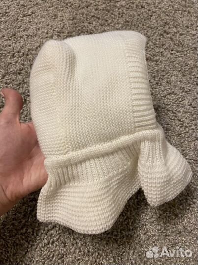 Шапка шлем для новорожденного 36-38 размер