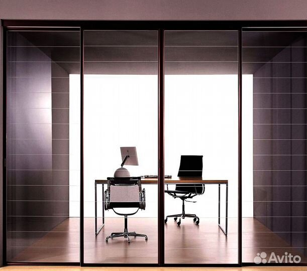 Дверь стеклянная межкомнатная