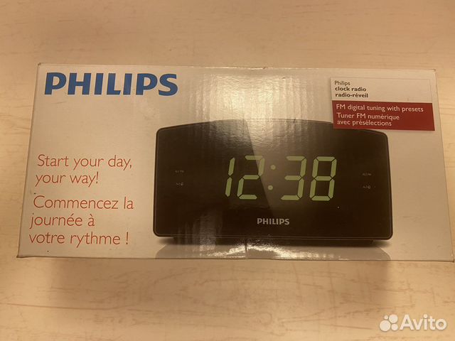 Радио часы philips