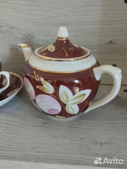 Чайный сервиз Вербилки СССР Слива
