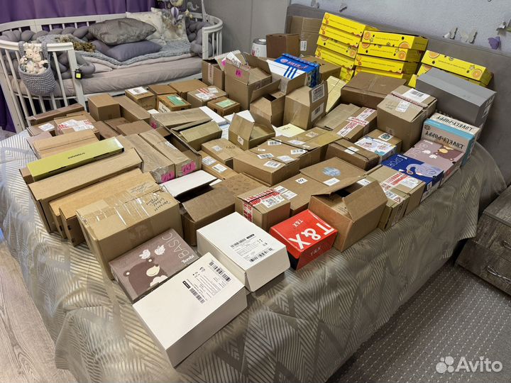 Картонные коробки разных размеров, цена за всё