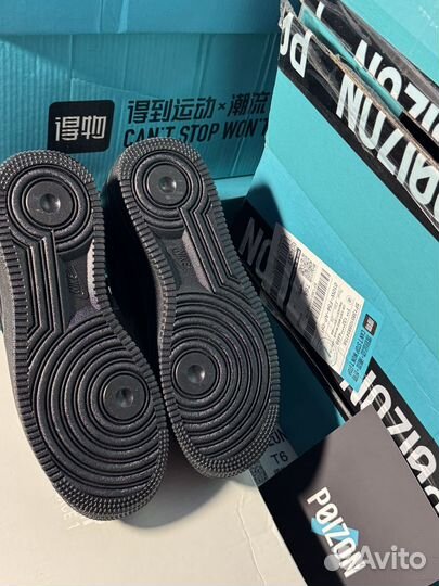 Nike air force 1 low (черные) оригинал