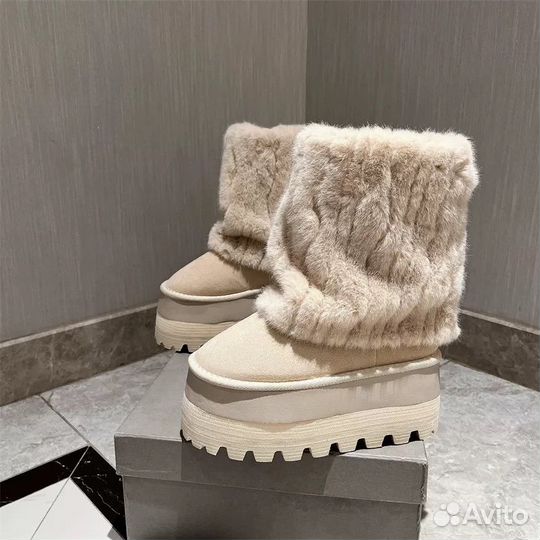 Угги/ Ботинки balenciaga type high winter boots