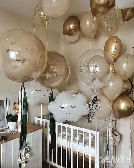 Воздушные шары на выписку из роддома и не только