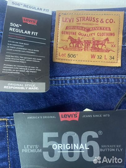 Levis 506 W32L34 R-spb новые